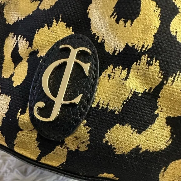 Juicy Couture 2013” Beverly Leopard Daydreamer Tote in Black & Metallic Gold NWT - Picture 2 of 16